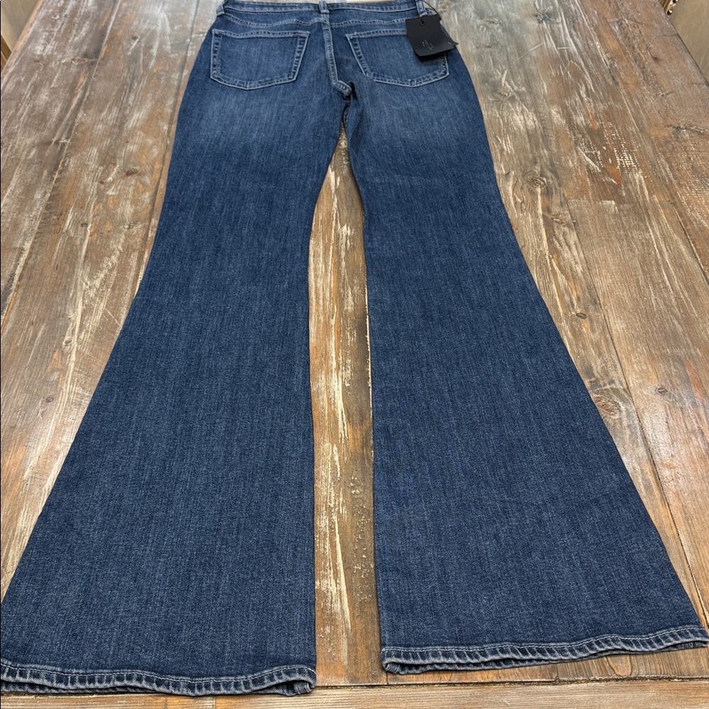 rag & bone Dark Blue Flare Jeans - Picture 6 of 9